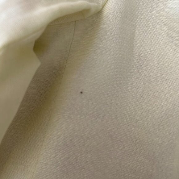 NWT Banana Republic Butter Yellow Linen Blend Blazer Size 2 Preppy Academia Twee - Picture 9 of 13